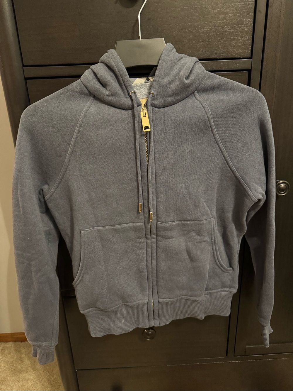 Burberry Zip Up Hoodie